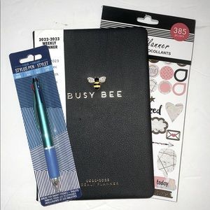 Busy Bee Planner 🐝 17 Month Weekly - Bundle Office Set